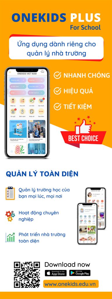 OneKids Plus phần mềm quản lý mầm non hiệu quả số 1 Việt Nam