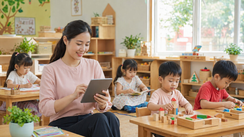 Quản lý giáo viên mầm non: Làm sao giảm áp lực cho giáo viên nhưng vẫn nâng cao chất lượng chăm sóc trẻ? 2 Quản lý giáo viên mầm non bằng app giúp giảm tải hành chính cho giáo viên
